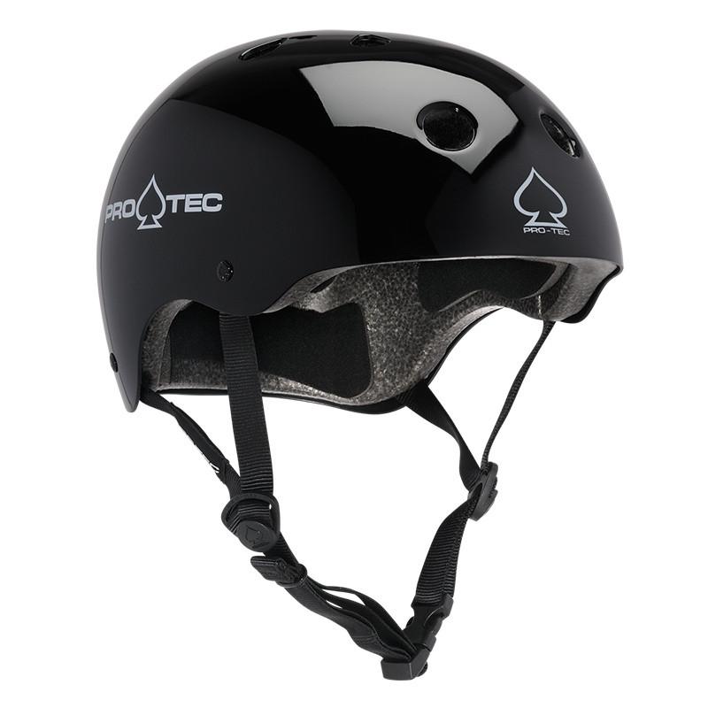 PRO-TEC Certified Helmet - Gloss Black (The Classic)
