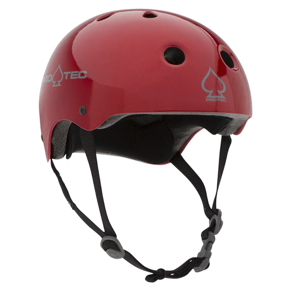 PRO-TEC Certified Helmets - Red Metal Flake
